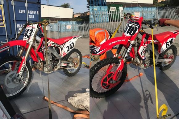 StaffsPolice's tweet image. Can you help us find the owners of these two motorbikes?! A warrant was executed this morning ( 30 August) in Walsall. Three people have been arrested and two motorbikes recovered. If you have any information then please call 101 quoting incident number 181 of 26 August.