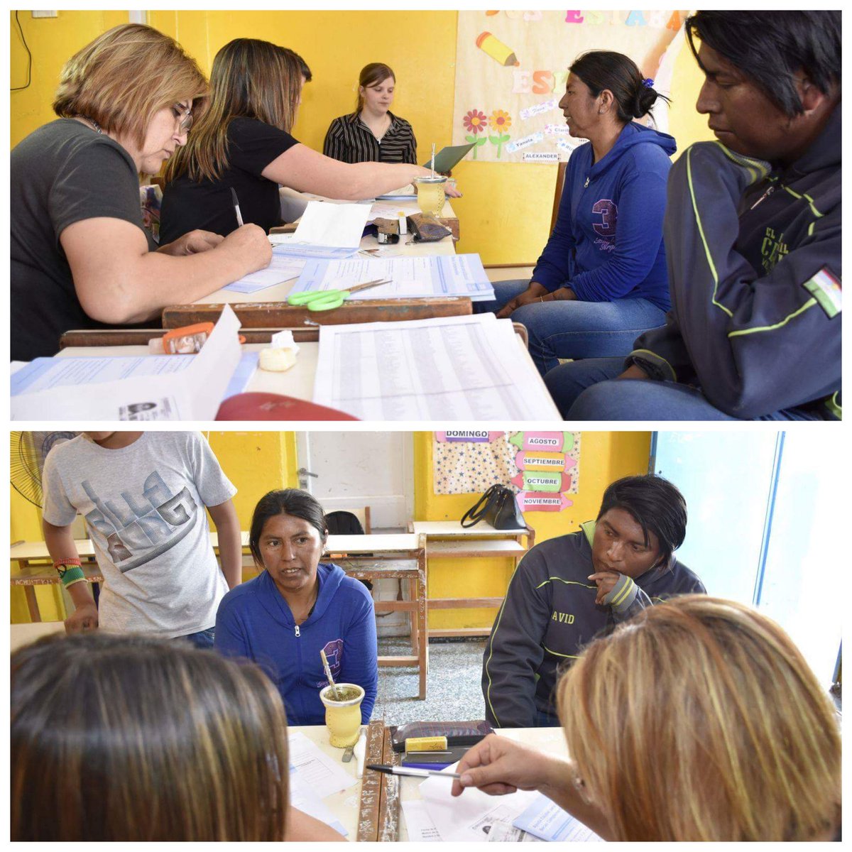 URSudoeste's tweet photo. En la Escuela Primaria N° 418 de #Colonia #ElPastoril se realizó el #Operativo de Inscripciones a Becas para alumnos de Pueblos Originarios a cargo del Equipo de la Dir. de #Inclusión #Interculturalidad y #Plurilingüismo del #MECCyT #Chaco https://t.co/TDA6rBugwt