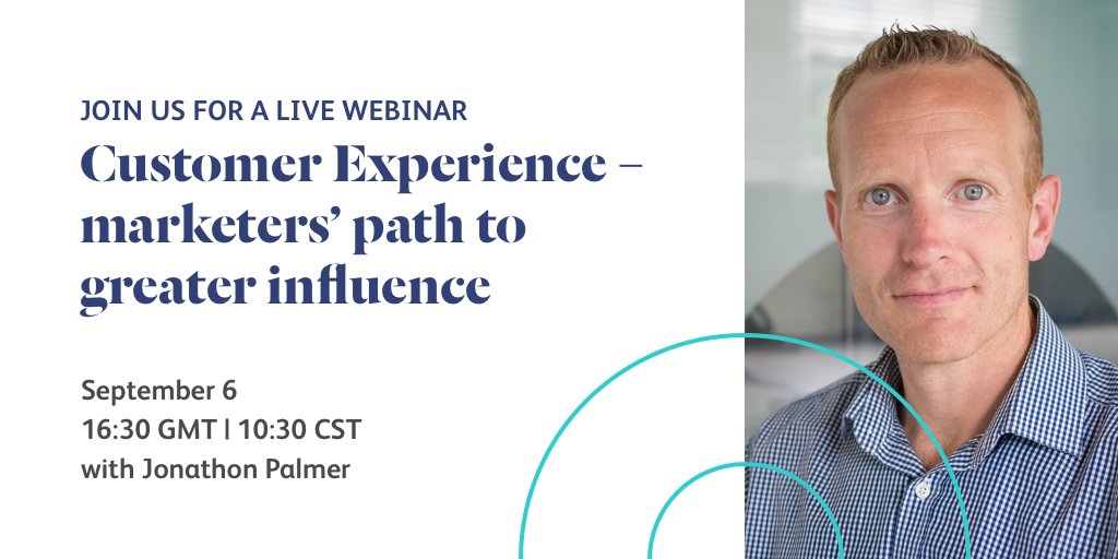 Omobono (@omobono_digital) on Twitter photo We’re 1 week away from our live webinar on #CX with Global Head of Strategy <a href="/JonathonPalmer/">Jonathon Palmer</a>. Hear his thoughts on what marketers can do to drive success. Haven’t signed up yet? No worries. Here's the link: bit.ly/2NwtCCL We’re 1 week away from our live webinar on #CX with Global Head of Strategy <a href="/JonathonPalmer/">Jonathon Palmer</a>. Hear his thoughts on what marketers can do to drive success. Haven’t signed up yet? No worries. Here's the link: bit.ly/2NwtCCL