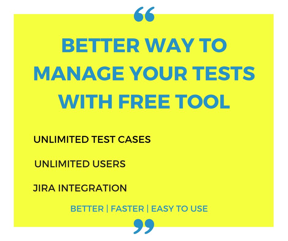 TestingtoolsQA's tweet image. Better way to manage your tests with advanced test management tool
bit.ly/2MIeuBd