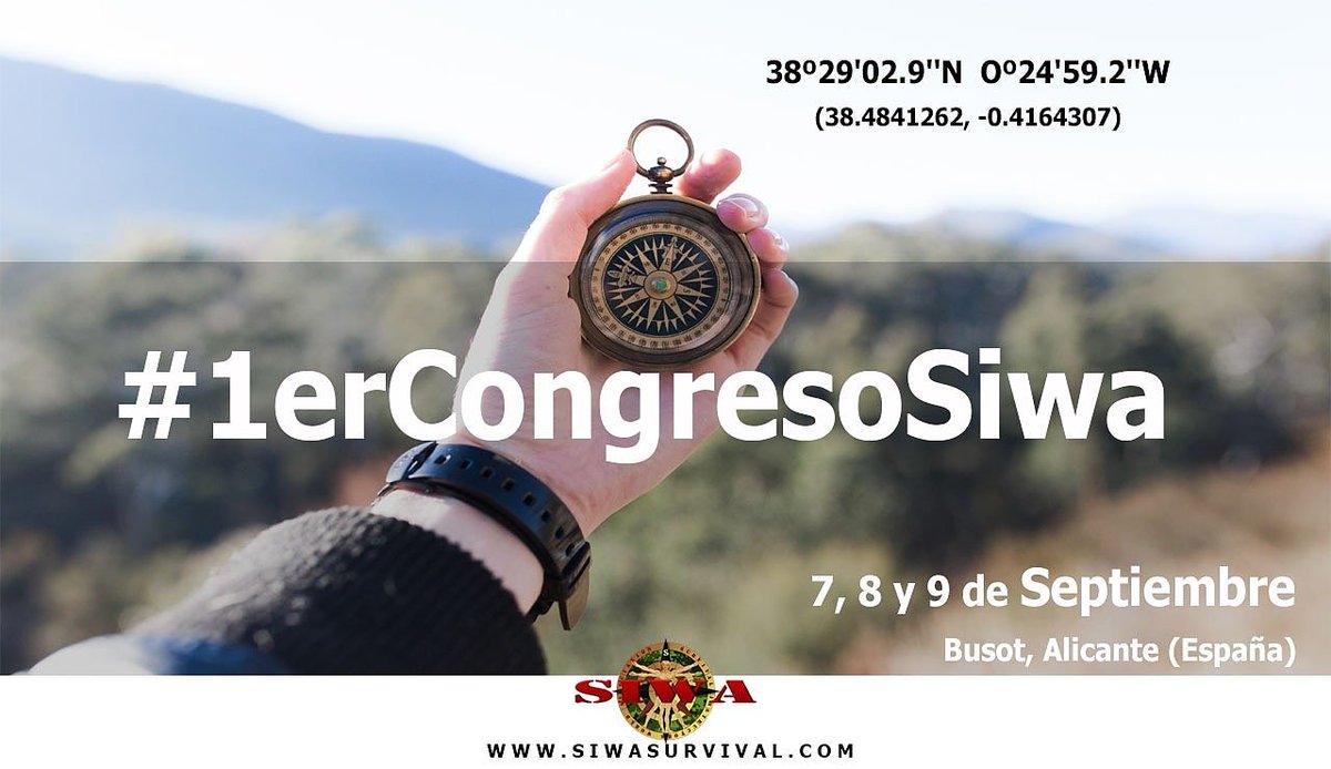 SiwaSurvival's tweet photo. #SiwaSurvival | Se aproxima el día esperado x todos los seguidores d la #supervivencia , el #bushcraft y la #aventura y para todos los amantes d la #naturaleza en general. En #Busot #Alicante celebramos nuestro #1erCongresoSiwa
Al que estáis invitados
👉 https://t.co/FMVbiAaEkV https://t.co/PFUyoXeWPh