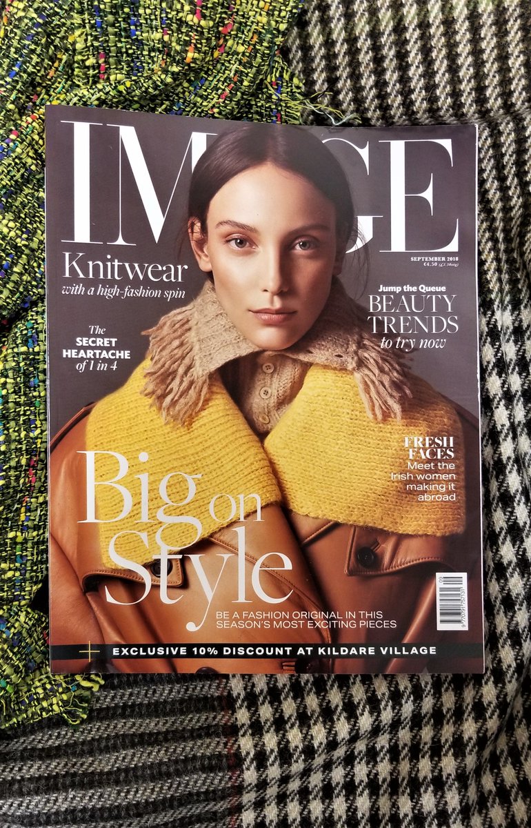 Irish_HouseDT's tweet photo. Loving new issue of @image_magazine! #Tweed, #knitwear, capes, belted capes & all things woolen = #musthave 4 #autumnwinterfashion! Visit us in Donegal Town or at @TrionaDesign, Ardara & be #OnTrend for #AW18! #WearingIrish #MadeInIreland #IrishTweed #MyIMAGE #IMAGESeptember2018 https://t.co/Qqoqmz0PJA