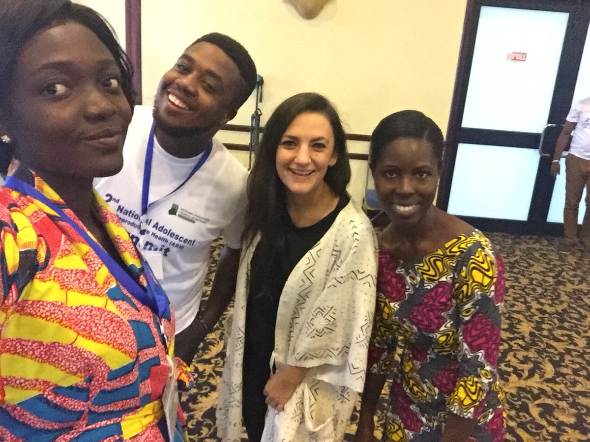 eksheldon's tweet photo. Aaaand we’re back for Day 2 of #ARHsummit! So excited to see our old friends from one of the winning teams of #HealthHackAccra - can you believe it’s been 2 years? Still leaders in sexual health advocacy 😎 @AgyepongAkosua https://t.co/2vYQ8KyByV