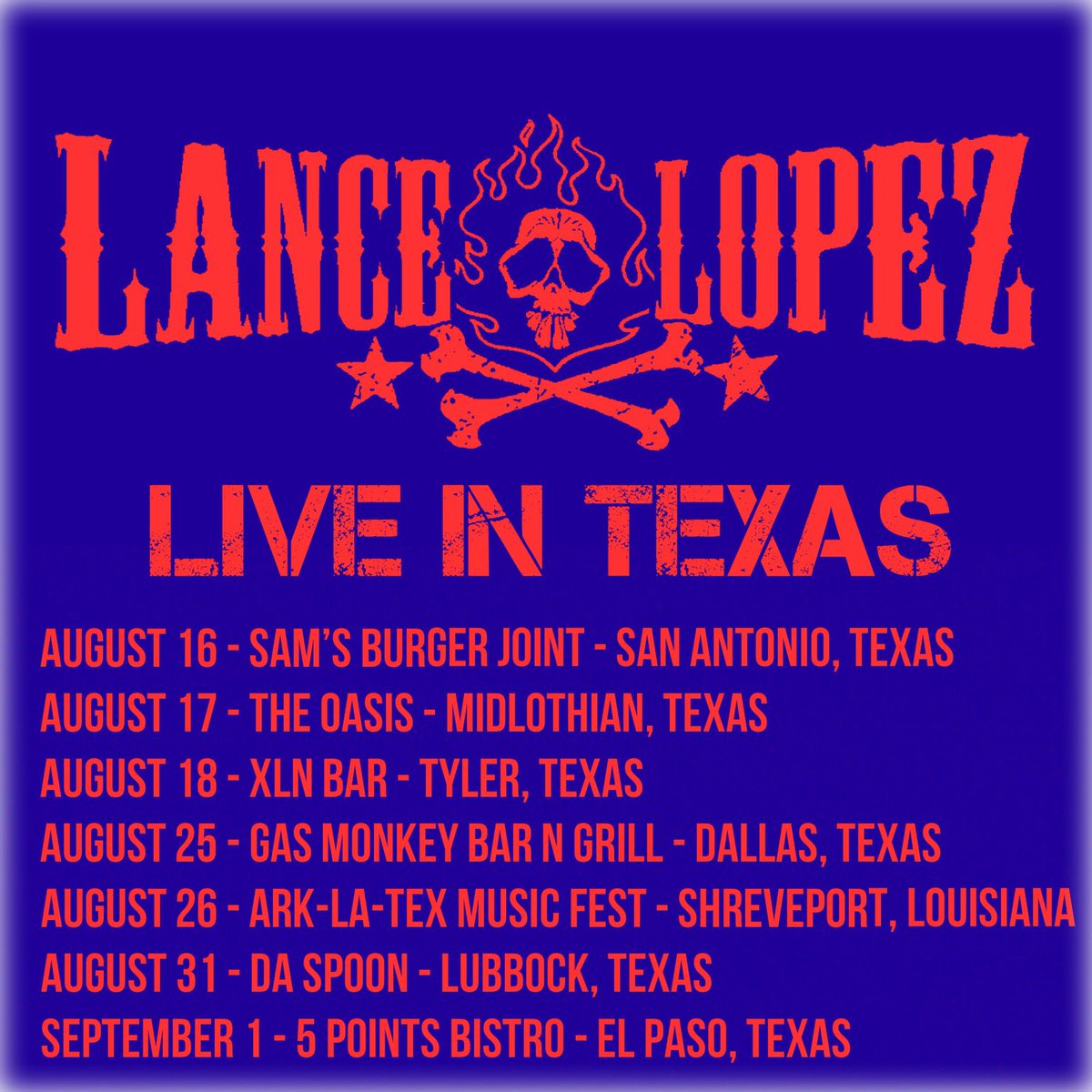 LANCE_LOPEZ_TX's tweet photo. This weekend LUBBOCK &amp; EL PASO!!! https://t.co/SEVCtihYVZ