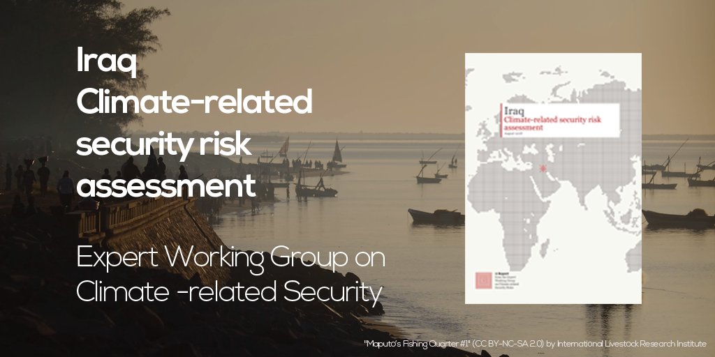 The second report from the Expert Working Group on Climate-related Security is out: Iraq – Climate-related security risk assessment 

Read: bit.ly/2Pk96Wj  [PDF]
@EWInstitute @SIPRIorg @camillaborn @kawa_ewi #WWWeek2018