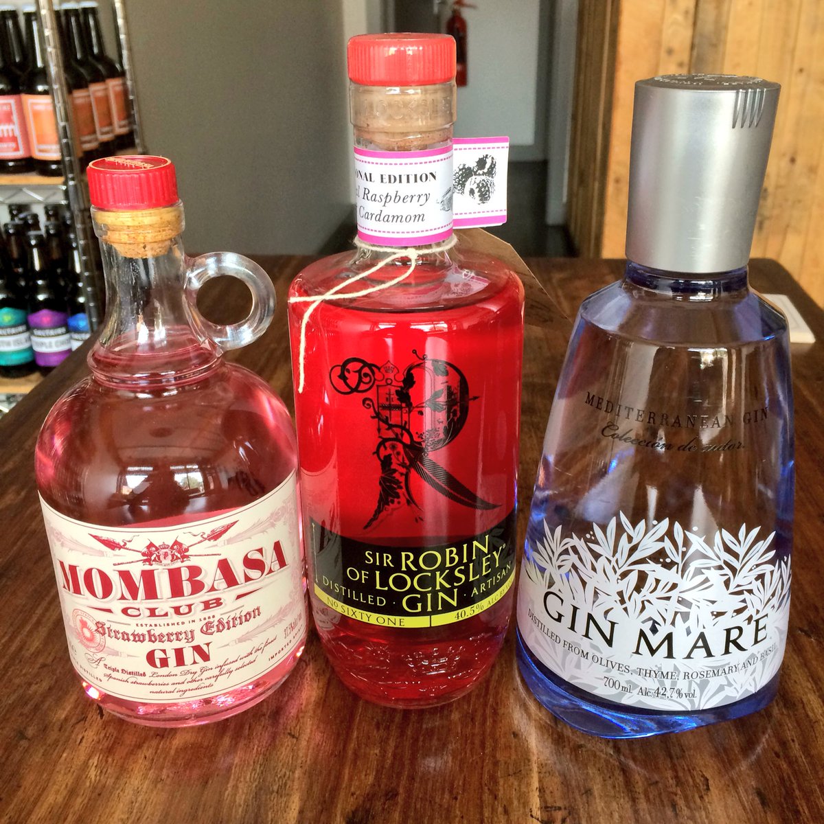We have got some new Gins in from <a href="/MombasaClub/">Mombasa Club</a> @locksleystill <a href="/GinMare/">Gin Mare</a> #artisan #Gin #smallbatch #raspberry #cardamom #Strawberry