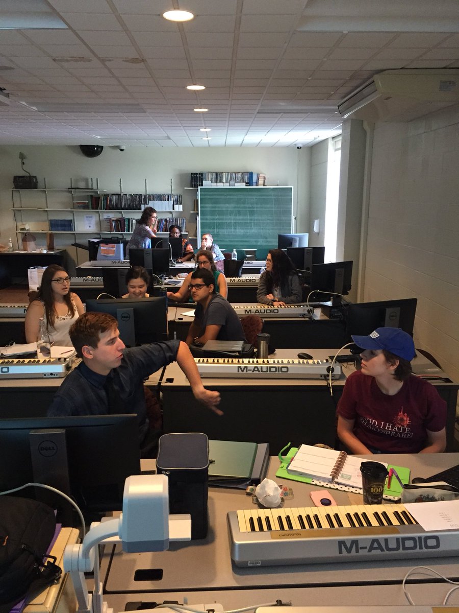 Dr_Koster's tweet photo. Student teachers applying the new Learning Standards for the Arts to their work before they head out to their placements. Are you ready? @OfficialNYSSMA @NazarethCollege @NafmeCnyssma https://t.co/1vPWMgEjJo