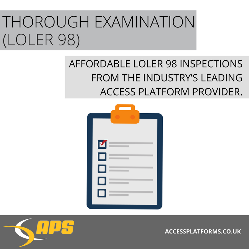 IPSParts's tweet photo. All access platforms are subject to regular LOLER inspections every 6 months to keep you safe when using your equipment! Find out more here > > https://t.co/8nOMsPlRNj #APSMachineSales #AccessPlatforms #Safety https://t.co/9DgWpNsGm1