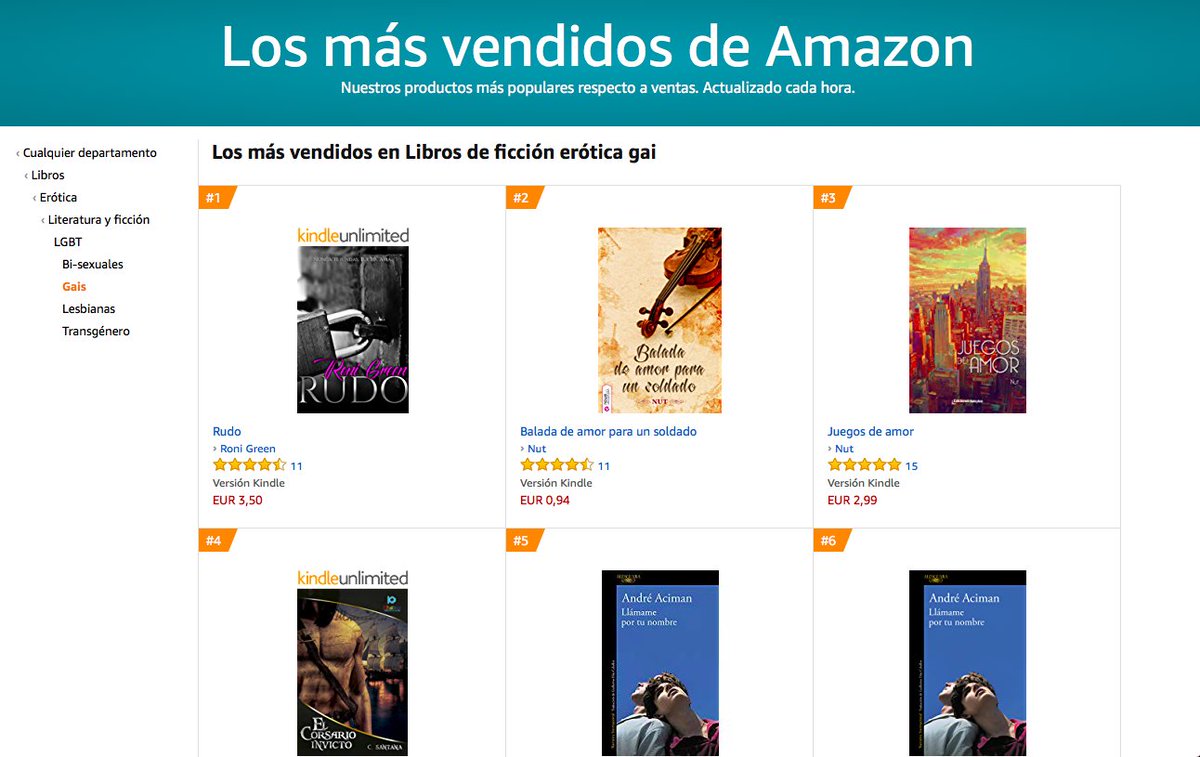 Nut__'s tweet photo. Dos de mis libros en los tres primeros puestos de literatura Gay en amazon :) Balada de amor para un soldado en oferta hasta el 16-9-18.  #Oferta #BaladadAmor https://t.co/240VPRrGyk https://t.co/fQvS18jZam