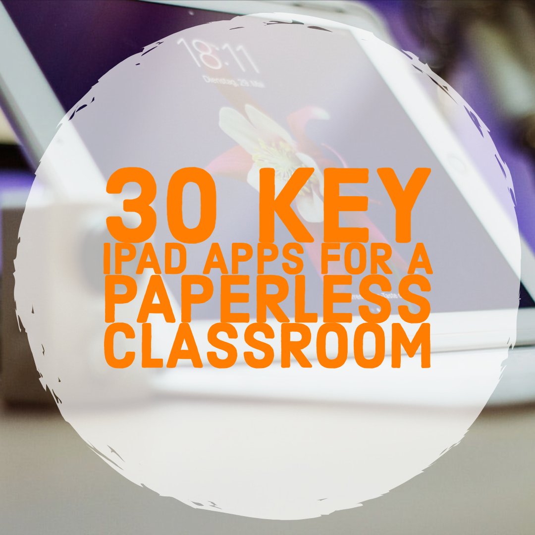 intSchools's tweet photo. The new age of #Tech is now, but are your classrooms ready? 30 iPad Apps to make your classroom paperless. 📄 🚫 📱 https://t.co/dQXTEs3xje

#EdTech https://t.co/V6S3J8S7ka