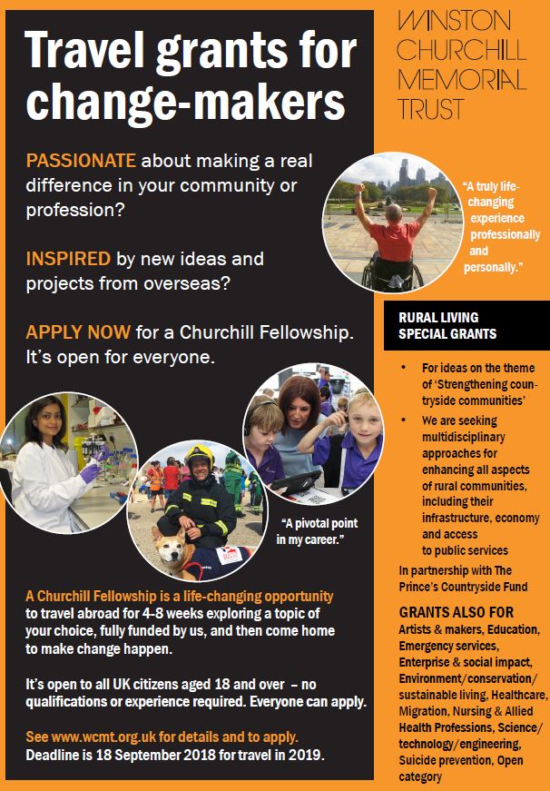 RuralCommNet's tweet photo. Fantastic opportunity for anyone working in a rural area. Opportunity to travel abroad to explore new approaches to rural communities. Deadline is 18th September  https://t.co/Kj51yC089i https://t.co/73LE6Xc6Pa