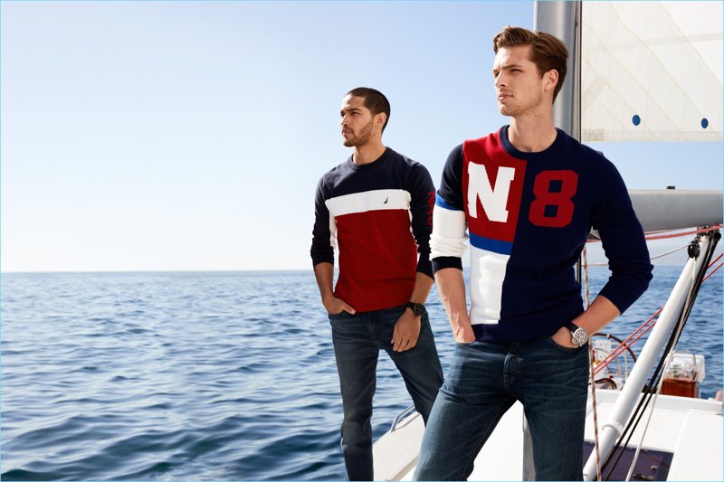 thefashionisto's tweet photo. #EdwardWilding &amp; #DanielPimentel Reunite with #Nautica for Fall '18 Campaign #FW18 @nautica https://t.co/iNH0AxTnnL https://t.co/3rxF99ebkg