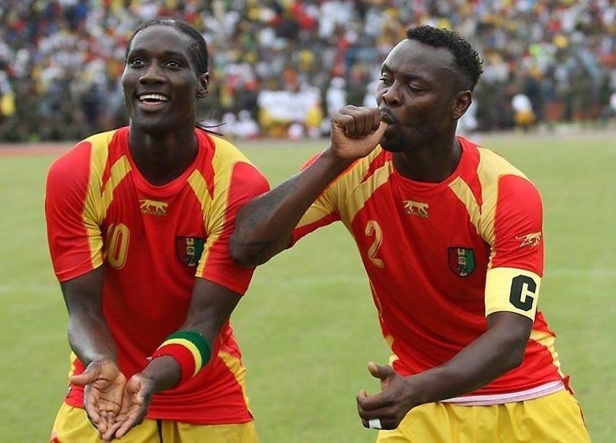 Reacto_Media's tweet photo. Deux ex-internationaux qui ont mouillé le maillot du Syli. #IsmaelBangoura #PascalFeindouno https://t.co/Yrg0IN8nje