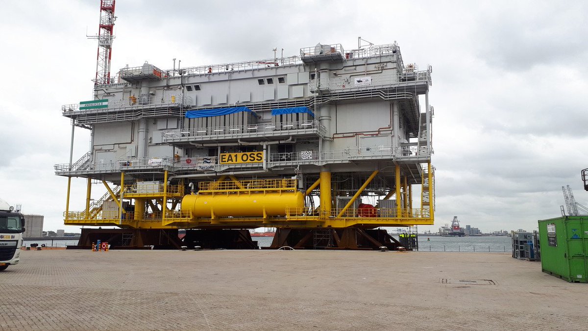 RhenusOffshore's tweet photo. East Anglia ONE Offshore Substation at #Rhenus Logistics Deep Sea Terminal #Rotterdam!
@SPRenewables @iberdrola @RhenusUK #EAONE #substation #logistics #offshore #windfarm
https://t.co/ZJFjmwI4TZ https://t.co/TNfPyUsnfC