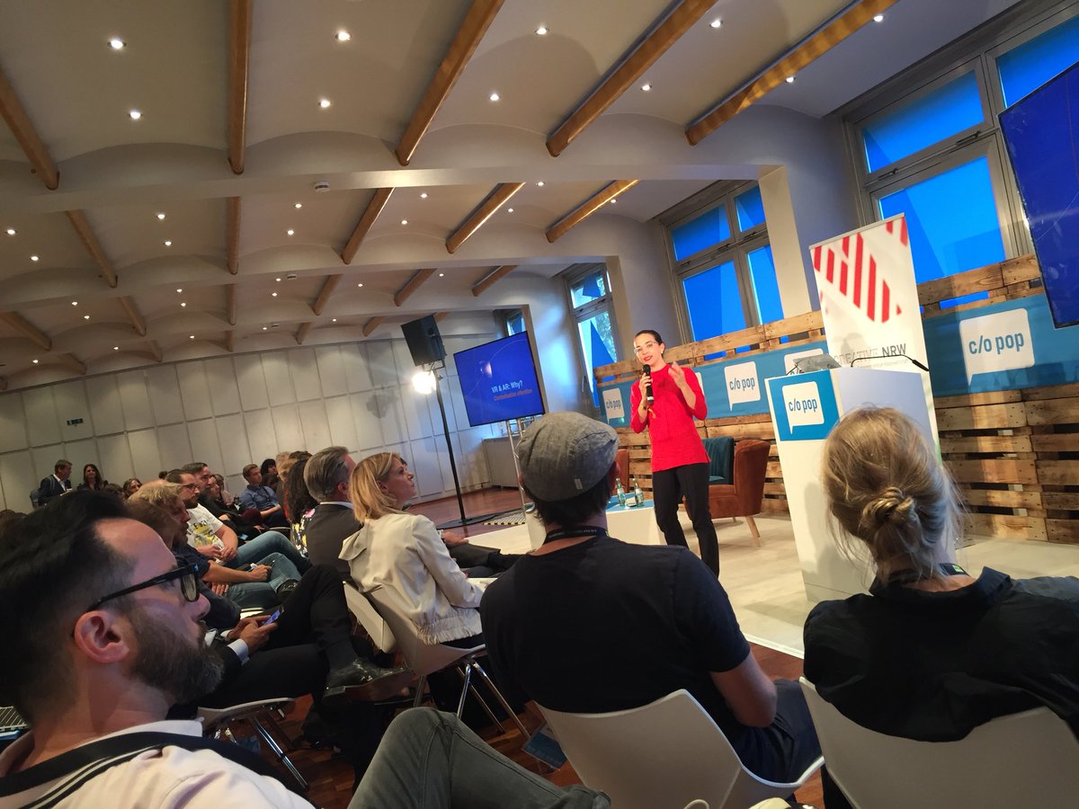 interactive_cgn's tweet photo. VR, AR & The Future of Work: Keynote by @sibleyspeaks / @SingularityU #FutureOfSpaces #INTERACTIVEcgn #copopcon18 Hosted by @CREATIVE_NRW https://t.co/7ks4F7w47C