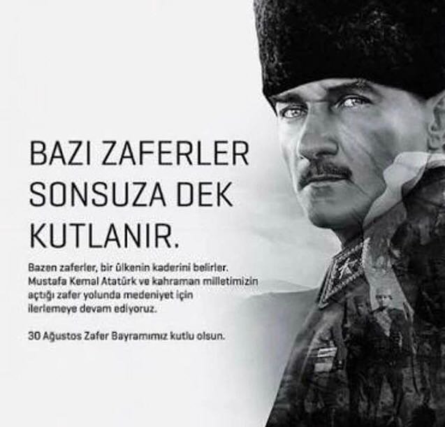 #30AğustosZaferBayramı kutlu olsun <a href="/idtd2010/">İDTD</a> <a href="/Tiesfed/">Türkiye İşitme Engelliler Spor Federasyonu</a> <a href="/SagKonfed/">Sağırlar Konfedarasy</a> <a href="/dilankentkuran/">Dilan Kentkuran Arık</a> <a href="/BasakTurkugur/">B@$@K...</a> <a href="/umuttufan55/">Umut TUFAN</a>