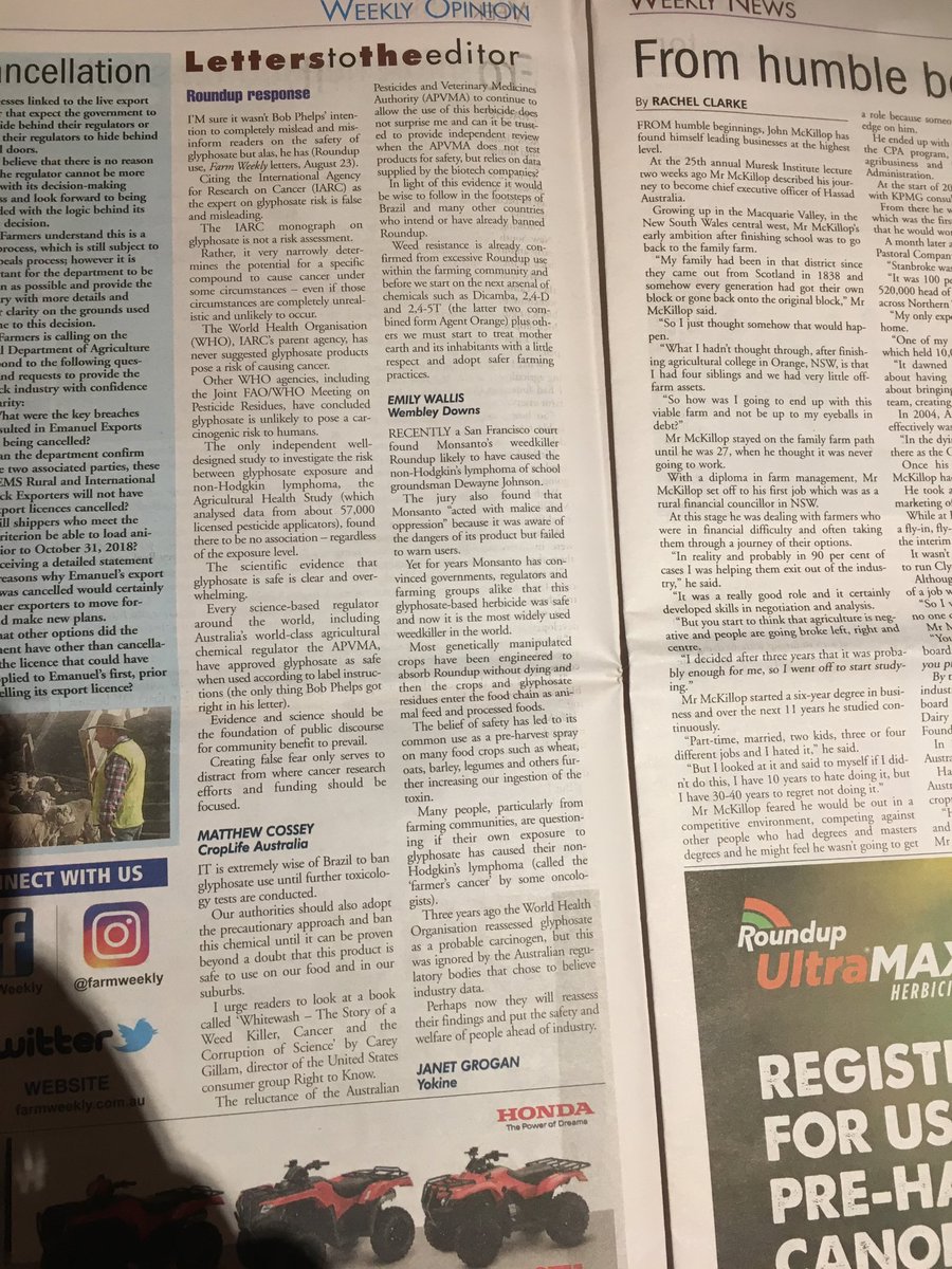 ⁦<a href="/Matthew_Cossey/">Matthew Cossey</a>⁩ your letter needs to go in the letters to the editor section of every local newspaper in Perth. Our city cousins need to know the facts. #hadagutfull