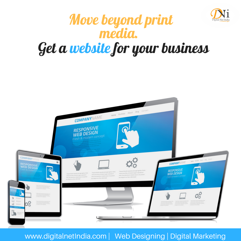 digitalnetindia's tweet photo. Print ads are old. Switch to digital media and take your business to a new level. 

Website is the main point of contact for all the business queries in #DigitalMarketing. Start with it now!
#DigitalNetIndia https://t.co/CTQwCzAFo7