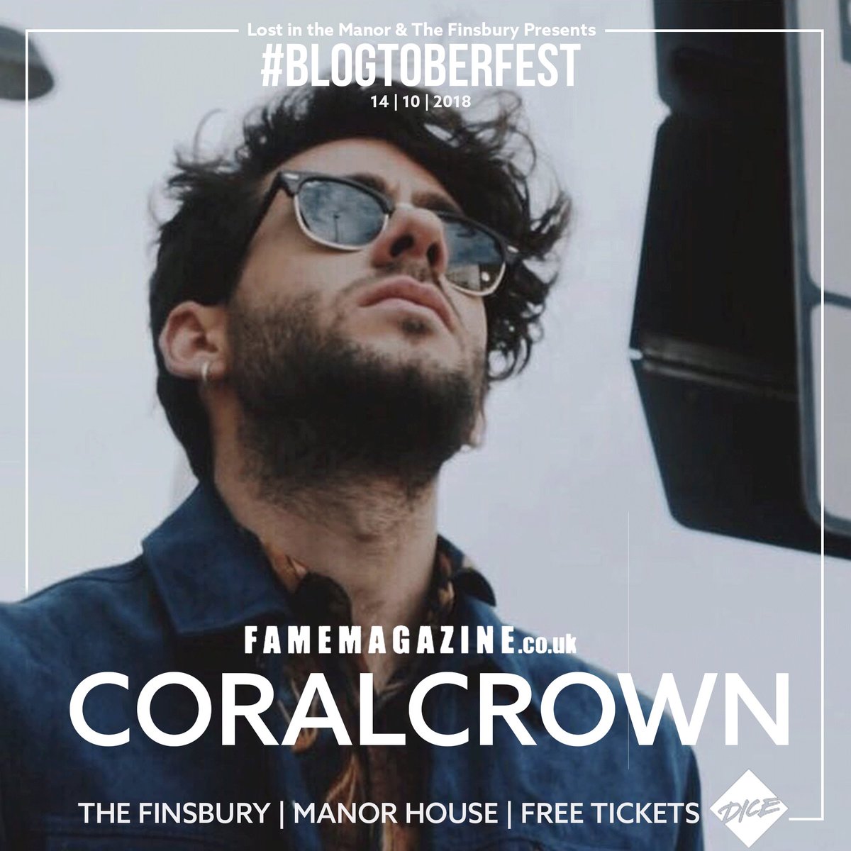 #Blogtoberfest announcement - Oct 14th <a href="/famemagazine/">Fame Magazine</a> <a href="/fabriziobell/">Fabrizio Belluschi</a> - @coralcrownband <a href="/KIDCUPIDMUSIC/">KID CUPID</a> @lewisburg_ - facebook.com/events/5167104… Tickets via <a href="/dicefm/">DICE</a>
