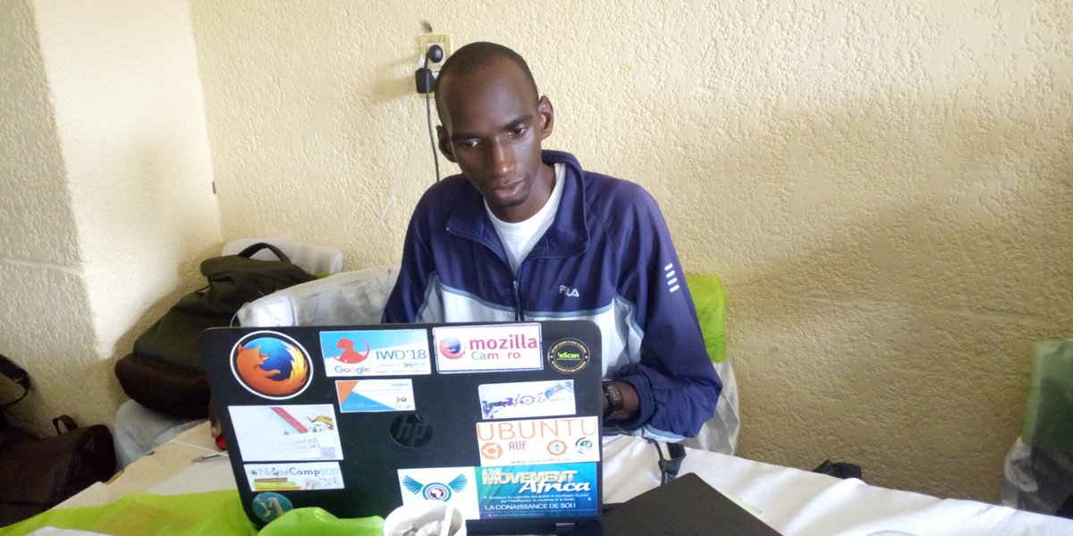 angelemessa's tweet photo. The Communication Department is honoured to present you Mohamadou BELLO, graphics designer and editor at the My YALI Family camp. Kudos for the great work
#MYFCameroon
#Myfbootcamp https://t.co/FVu0nAcb2r