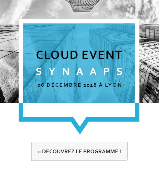 SynAApS's tweet photo. #cloudeventsynaaps 2018 : découvrez le programme ! Une édition plus riche que jamais en conferences , ateliers et paroles d’experts techniques, métier et réglementaires : https://t.co/3dLjcog6Df @SynAApS #Event #Cloud #Lyon https://t.co/HKcnKZ2vZW