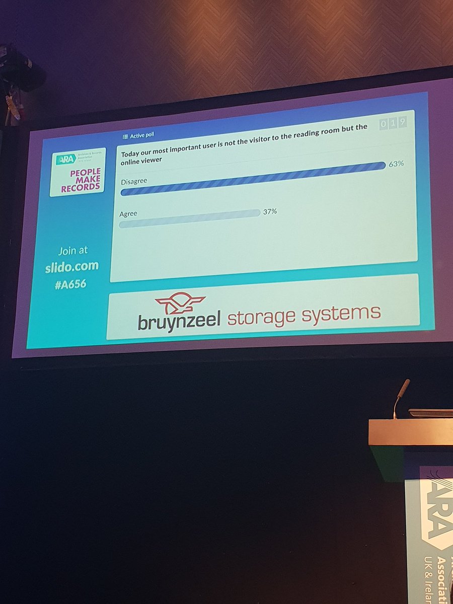 ARAconf's tweet photo. The ARA Chair's Big Debate starting now! Have your say with our live Slido poll, event code #A656

Download @Slidoapp or go to https://t.co/xkRMFulUAc

Thank you to @Bruynzeel_UK who has sponsored our Slido screen! You can visit them stand 9
#ARA2018 https://t.co/DADn4YoohH