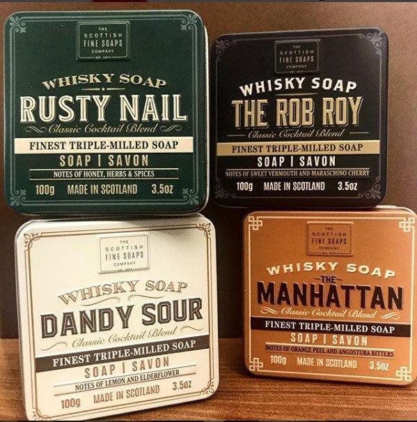 Whisky cocktail soaps by The scottish fine soaps company! #thescottishfinesoapscompany #soaps #whiskycocktail #mensgrooming #mensoap #menproducts