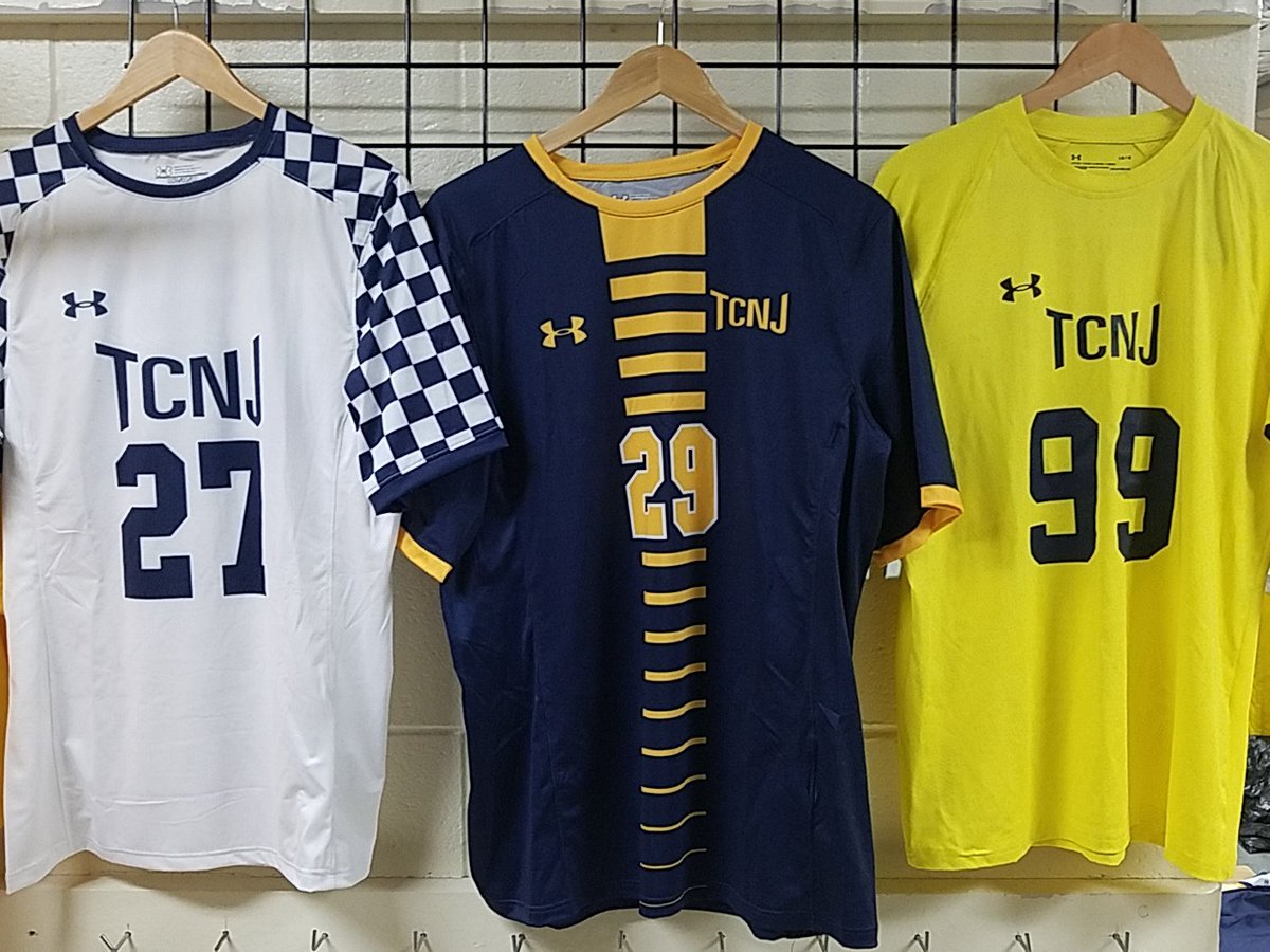 TCNJEQ's tweet image. New Home and Away kits and Goalie uniforms ready to go for @TCNJMS for this weekend games!