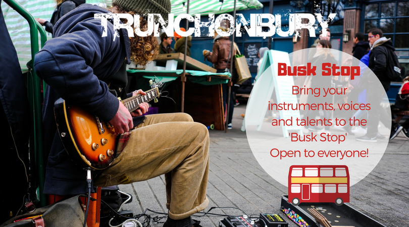 Bring your instruments, voices and talents to the Busk Stop, at this years Trunchonbury Festival! 
#norfolk #trunchonbury #musicfestival #norwich .