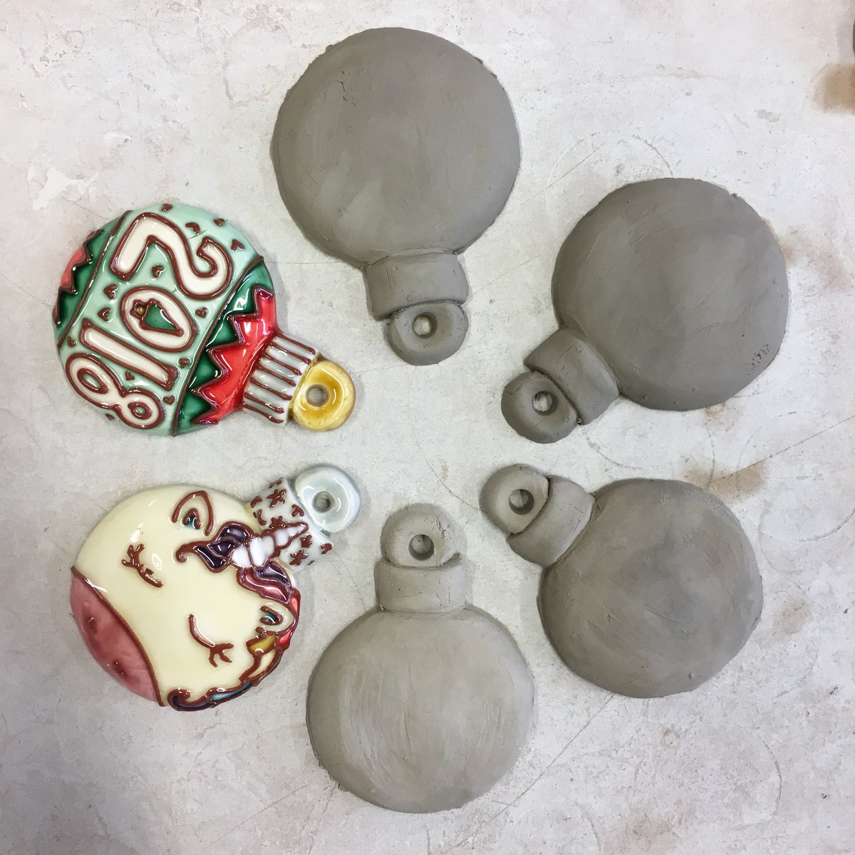 Tileworkshops's tweet photo. Samples out of the kiln. Delighted with the results and looking forward to our new workshops in November #Christmas 🌲❤️ https://t.co/qPmXzuRjse