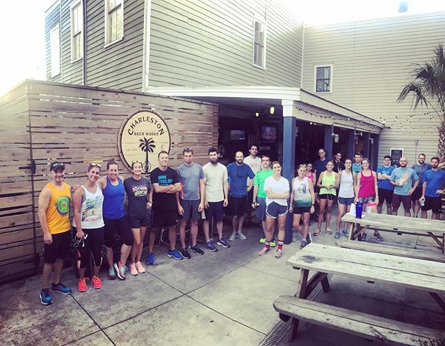RFBCharleston's tweet photo. Great crew last night and every night at running for brews. Unfortunately, last night was our last run 😭 thank you to everyone that has come out to RFB over the years, whether you’ve come one time or a thousand. Thank you to @chasbeerworks for suppor… https://t.co/KTNCHOCoth https://t.co/ID5kdQDw6o