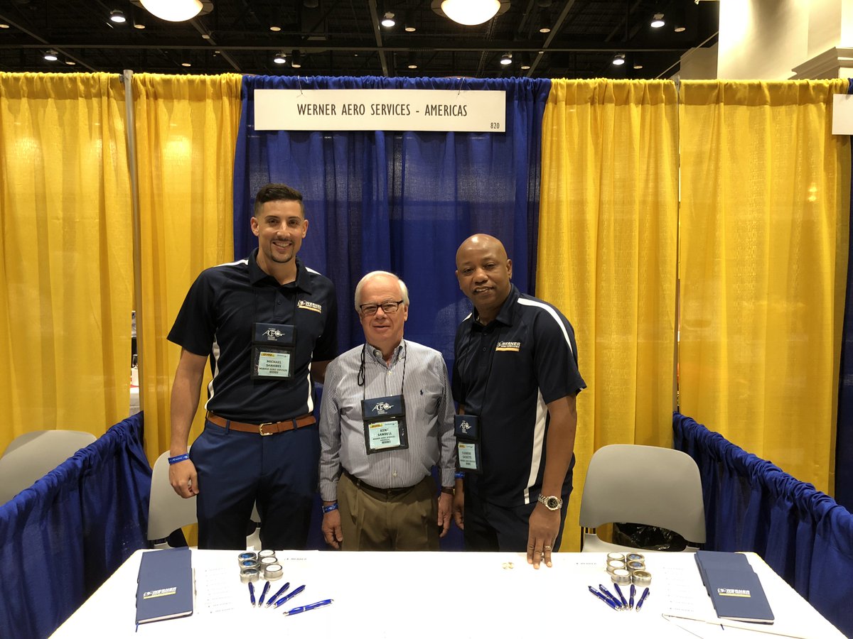 werneraero's tweet photo. #TBT to #ACPC in #Orlando. Was great meeting and reconnecting with so many of you. #25years in the #aviation business and we are still going strong! #werneraero25 #25yearsofservice #acpc18 #airline #supplier #conference #aviationconference https://t.co/bveR5lJylc
