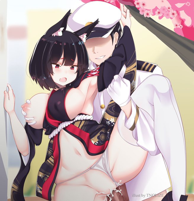 [R-18] Yamashiro - Azur Lane #yamashiro #AzurLane #アズールレーン #山城 #fanart #おっぽい #中出し https://t.co/K7pKtTsHfC 