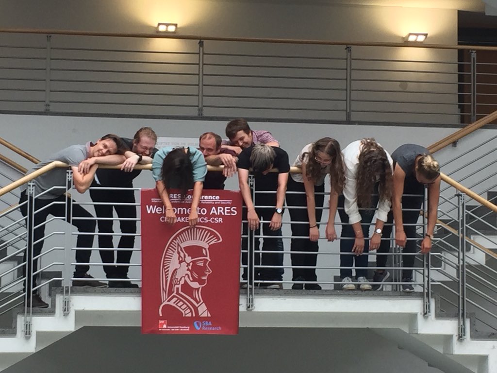 ARES_Conference's tweet photo. The #ares2018 crew thanks all participants for attending #ares2018 in Hamburg! It was a pleasure! See you in Canterbury, UK @#ares2019!
And now - pizza &amp; bed! https://t.co/pjpKQIeoZD