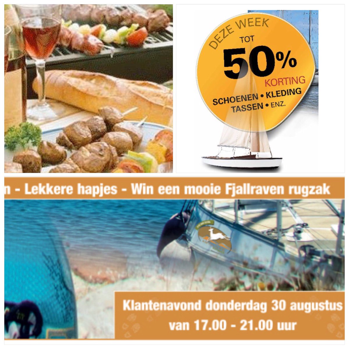 AntilopeOutdoor's tweet photo. Vanavond klantenavond! Welkom vanaf 17:00 voor mooie korting en lekkere hapjes. #outdoor #sale https://t.co/dtfMImzpFL