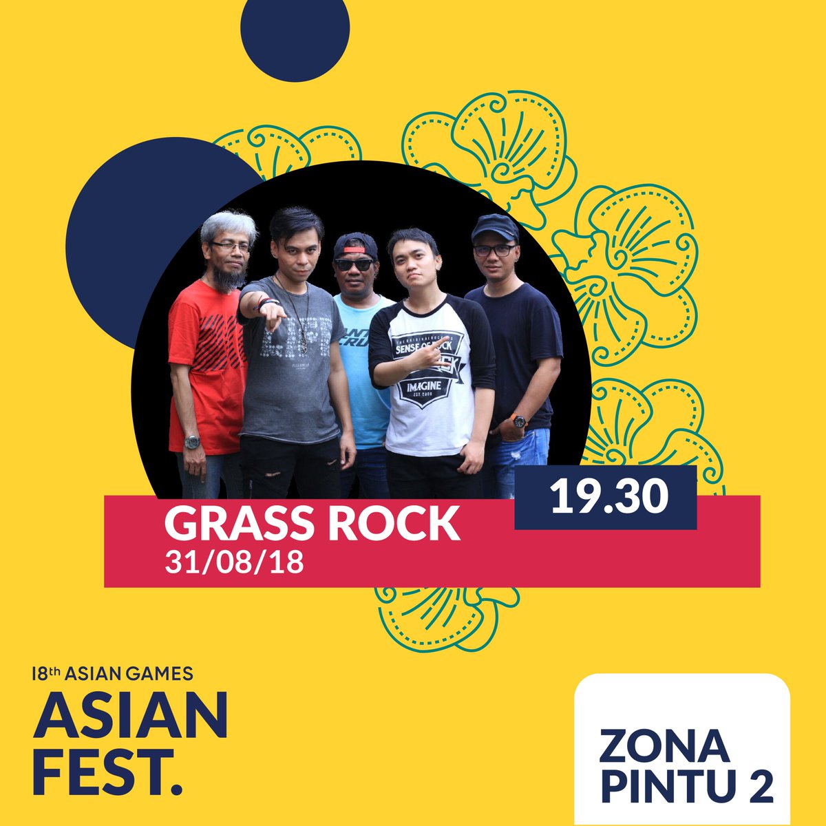 Yuk, saksikan penampilan spesial dari G.A.C dan Grass Rock pada tanggal 31 Agustus 2018. Hanya dengan harga tiket masuk sebesar Rp. 10,000, kamu bisa foto bersama motor yang dikendarai oleh Presiden Jokowi pada saat Opening Ceremony di zona 2.