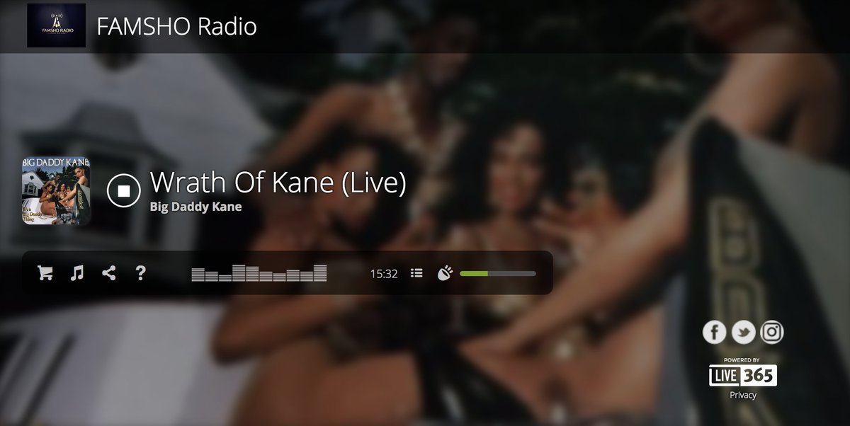 famshoradio's tweet image. #WrathofKane #liveversion #BigDaddyKane #NowPlaying on FamshoRadio.com live365.com/station/a29804