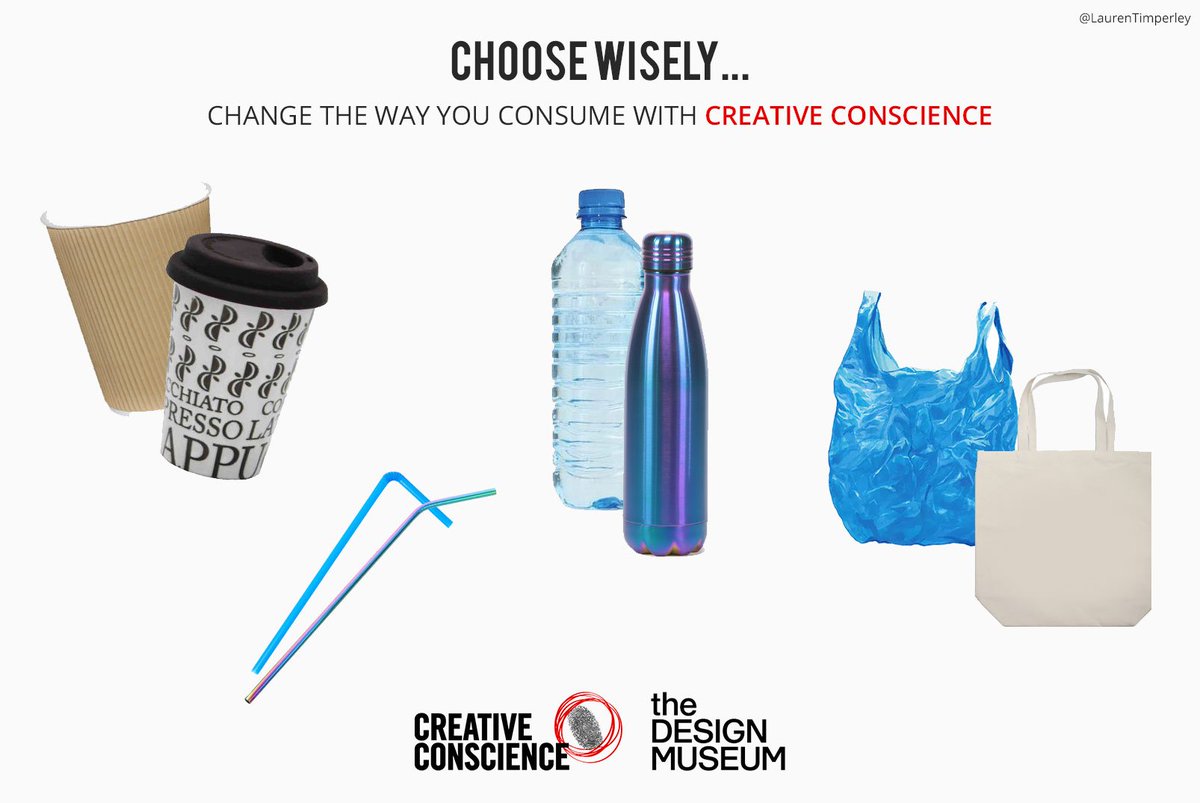 Choices, we all have to make them so why not make them wise? @OneMinuteBriefs @ccchangemakers @designmuseum #design #copy #advertising #designer #consciousconsumption #designmuseum #plasticpollution #plasticfree