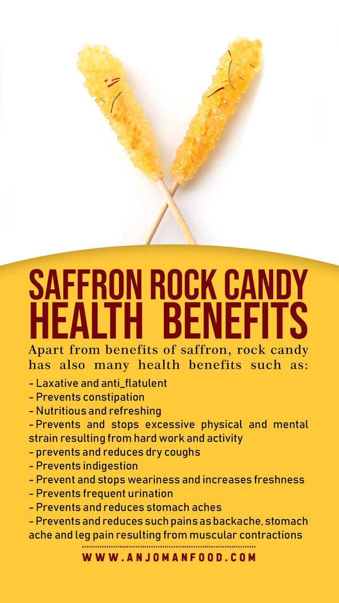AnjomanFood's tweet photo. Saffron rock Candy health benefits https://t.co/nbXjhhUzGR