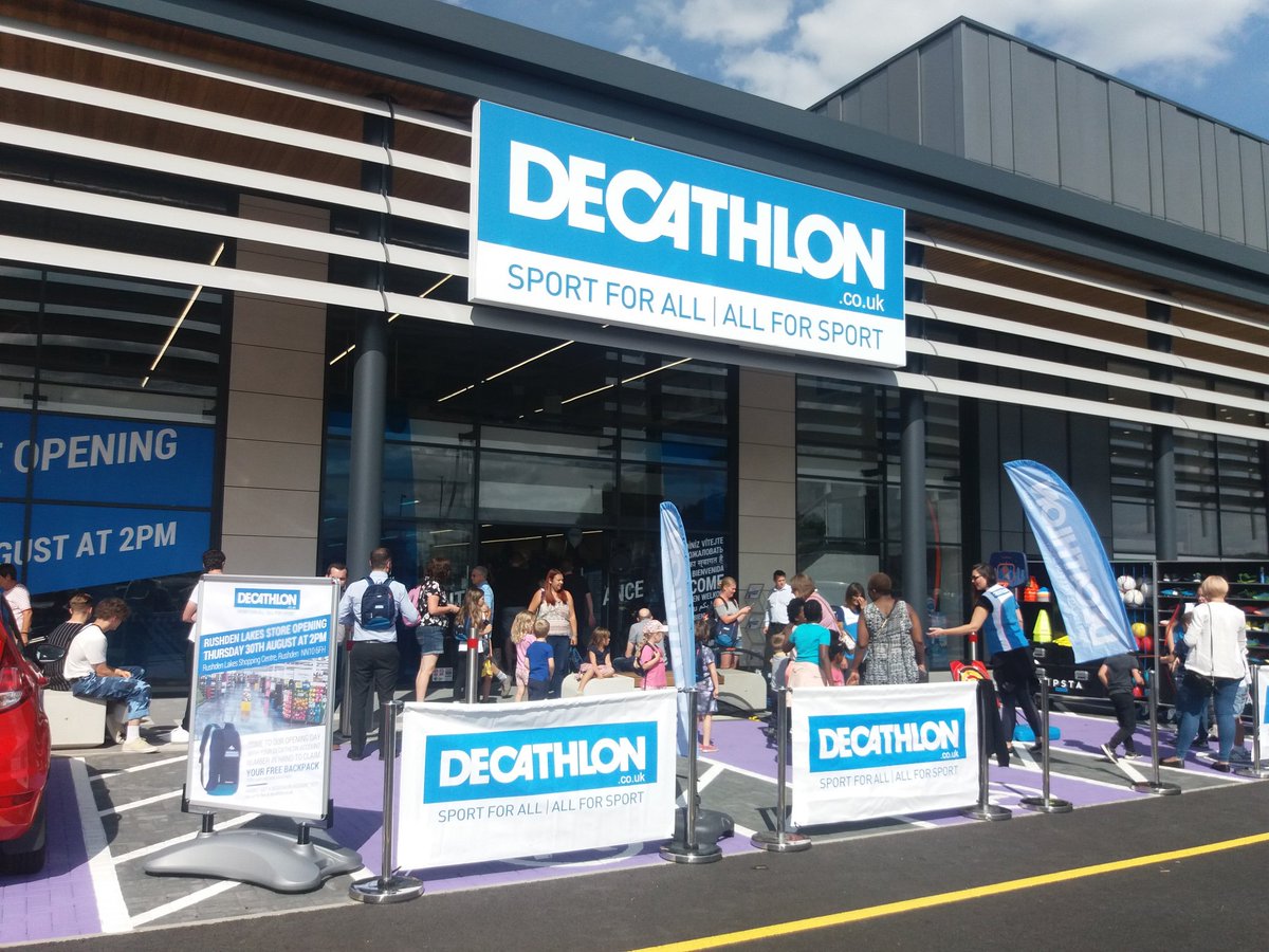 Nsport's tweet photo. Good luck to @DecathlonUK on the opening of their new store at @RushdenLakes very busy opening hour! https://t.co/5z9amxFguS