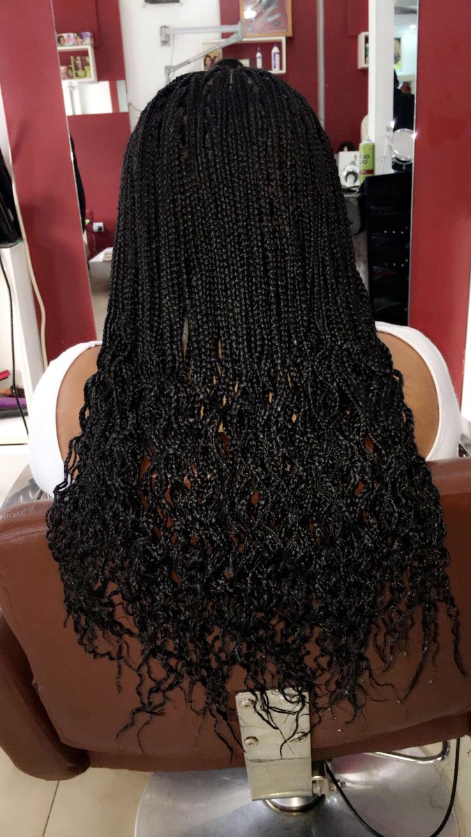 eosyminja's tweet image. Thanks dear for coming and choosing us #braids #curlybraids #neatwork #boxbraids