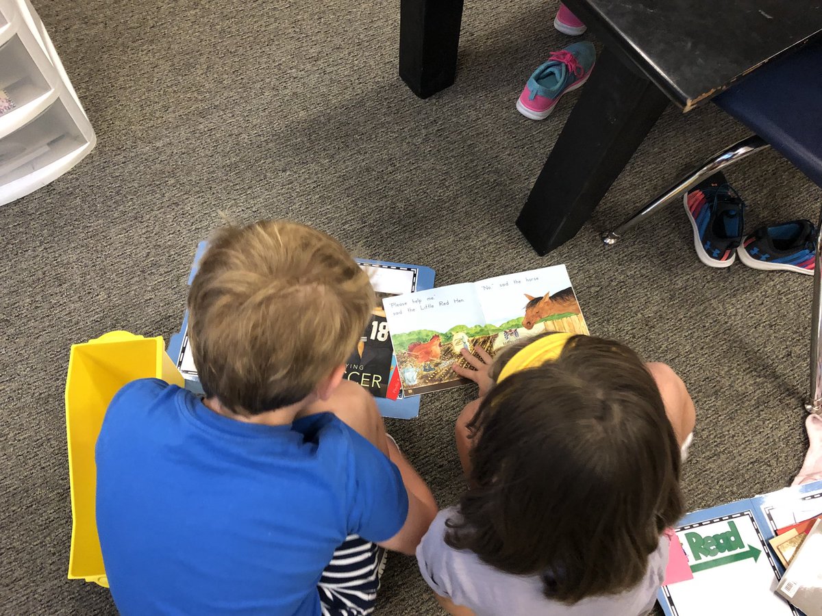 Kids are doing an amazing job with independent reading and transitioning right into buddy read! ❤️<a href="/MeadowWoodSBISD/">Meadow Wood Elem.</a> @caityt31
