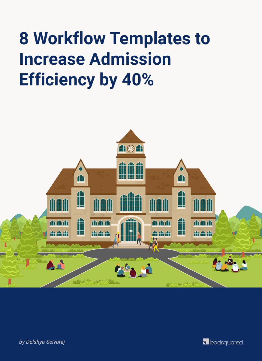 LeadSquared's tweet image. Hey, #highereducation marketers! We have an interesting offer for you. Here are some easy to implement #automationworkflows that you can use to automate your admission process and improve your #productivity by 40%. What are you waiting for? Download now!pages.leadsquared.com/Education-work…