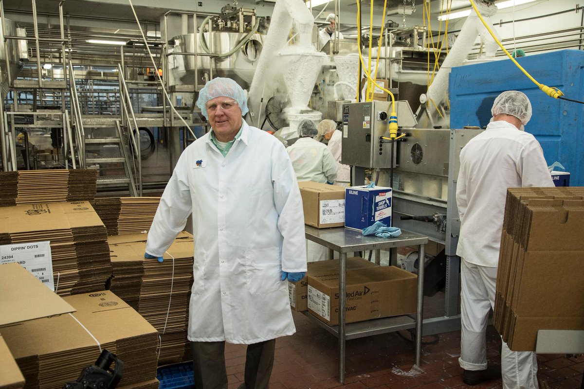 USChamber's tweet photo. Get to know Stan Jones, VP of Operations at @DippinDots and see how international business has helped Dippin’ Dots succeed and grow #FacesOfTrade https://t.co/5dyCD2F7qz https://t.co/Dbrkp7uA3k