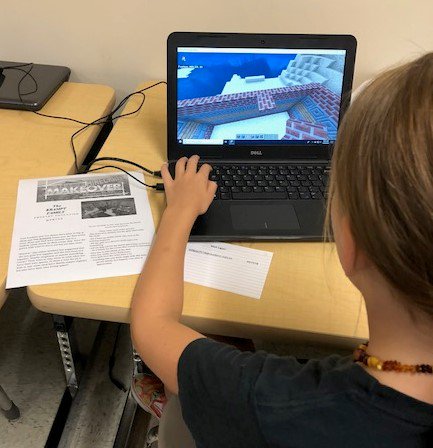 mswecker's tweet photo. GVE 4th graders use Minecraft to develop empathy skills. @RkeCoSchools -we can't wait to see the finished products! 
https://t.co/ue9iXBVQ1U
#Minecraftedu #teamroanoke https://t.co/NIGbZzjoAg