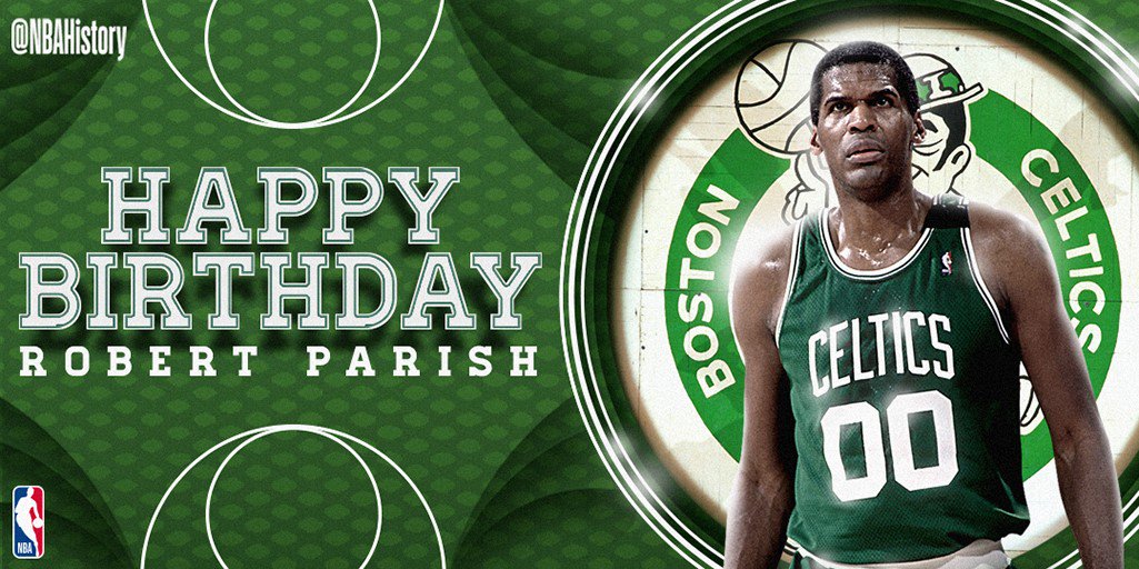 Happy 65th Birthday to 9x All-Star & 4x champ, Hall of Famer \"The Chief\" Robert Parish! 