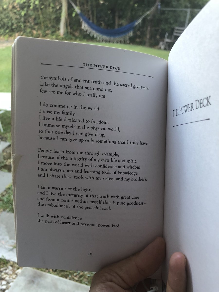 TashaInaChurch's tweet image. Everything happens 4 a reason...even tape. This morning I woke up, got ready 4 my morning jog &amp;amp; yoga. Opened my #PowerDeck #book by #LynnVAndrews &amp;amp; realized the pages were stuck. At 1st, I was annoyed trying to pull the tape off. Then I read the words &amp;amp; it all made sense to me.
