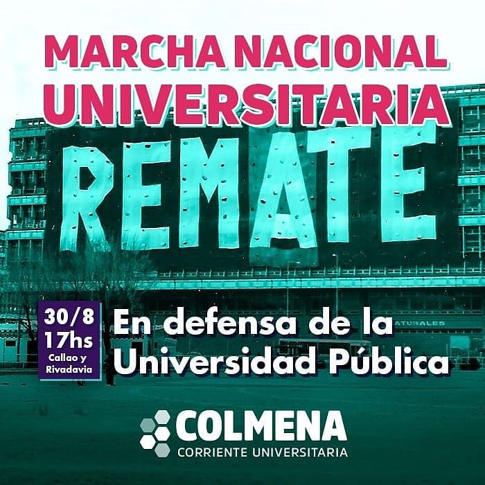 JonathanThea's tweet photo. A 100 años de la reforma universitaria son cada vez más las facultades tomadas. 

Hoy seamos miles movilizadxs para defender la educación pública.

#MarchaNacionalUniversitaria https://t.co/z4pCcVgVwr