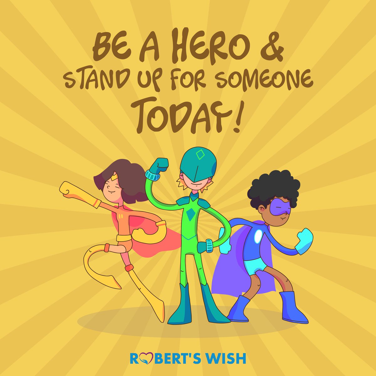 RobertsWishApp's tweet photo. Be a Hero and stand up for someone today 💪🎧📲

#parentalsupport #parents #values #dad #mom #motivation #listen #children #family #Thursday #inspire #kids #educate #learn #learnmore #kindness #respect #beahero #standup #hero https://t.co/5Uka0uHXon