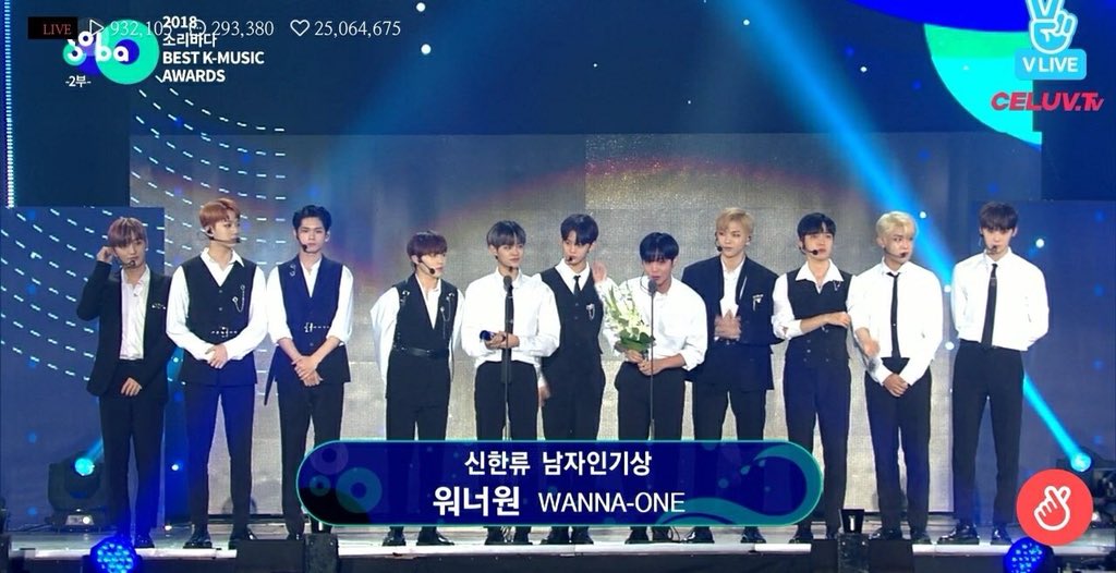 WannaOneUpdate's tweet photo. Awards Wanna One won today:
BONSANG (Main Award) 🏆 
Male Artist Popularity Award 🏆 🌟 

This is very heartfelt bc although it is only their 2nd year, it will also be their last as a group 😭😭 here’s to many more memories to come 💖💕 #2018soribada https://t.co/M8niiZ0sjK